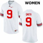 NCAA Ohio State Buckeyes Women's #9 Devin Smith White Nike Football College Jersey JEF2745PH